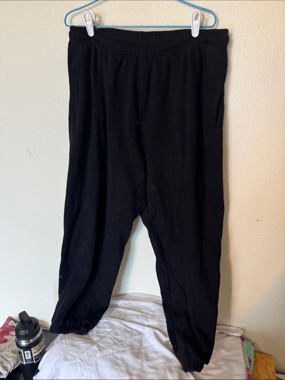 PINK Victoria's Secret Black Cozy Jogger Sweatpants